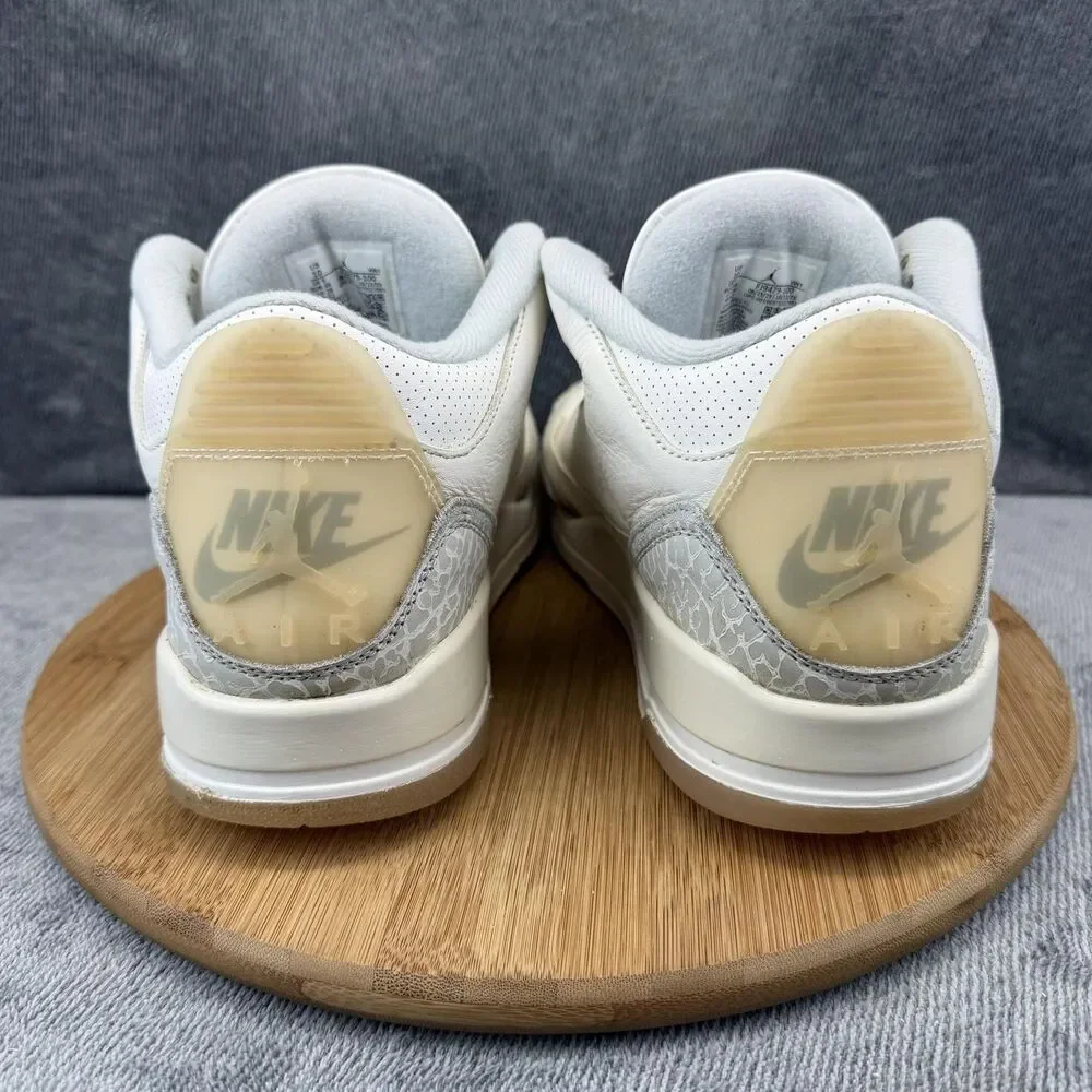 Jordan Shoes Mens Size 10 White Gray Mid Top Basketball Sneakers FJ9479-100